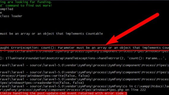 Cara Mengatasi PHP Fatal error:  Uncaught ErrorException: count(): Parameter must be an array or an object that implements Countable